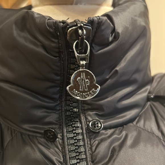 Moncler Verrerie Hooded Quilted Puffer Coat Down Parka Jacket in Black 00 XS - Picture 7 of 16